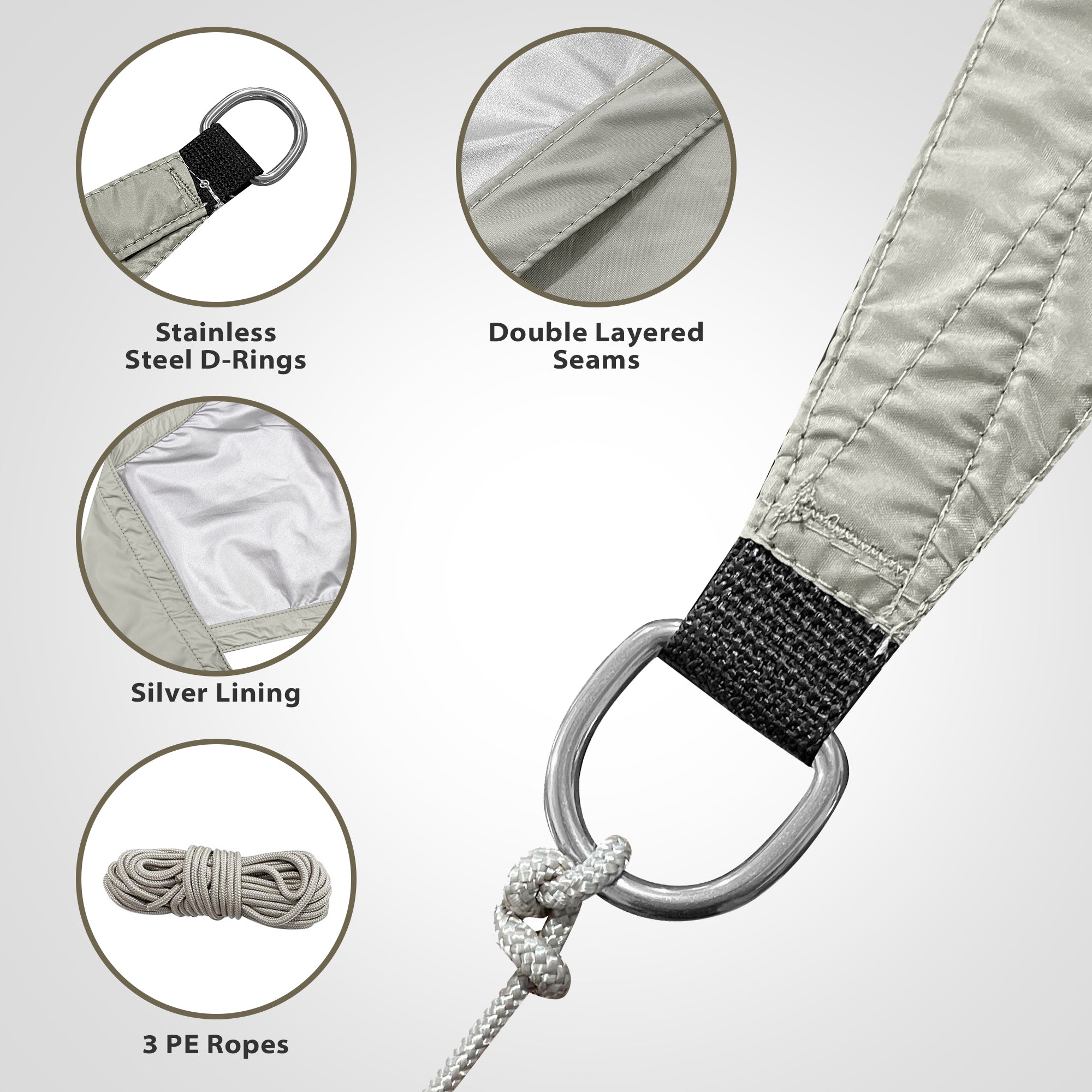Geertop Triangle Sun Shade Tarp