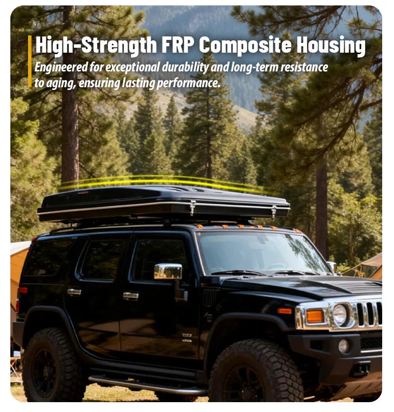 Geertop 1-2 Person SUV Fiberglass Hard Shell Rooftop Tent