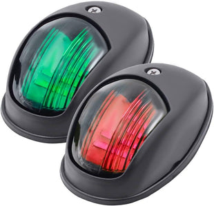 LED Boat Bow Navigation Lights - Red/Green Sidelights, 12V, IP65
