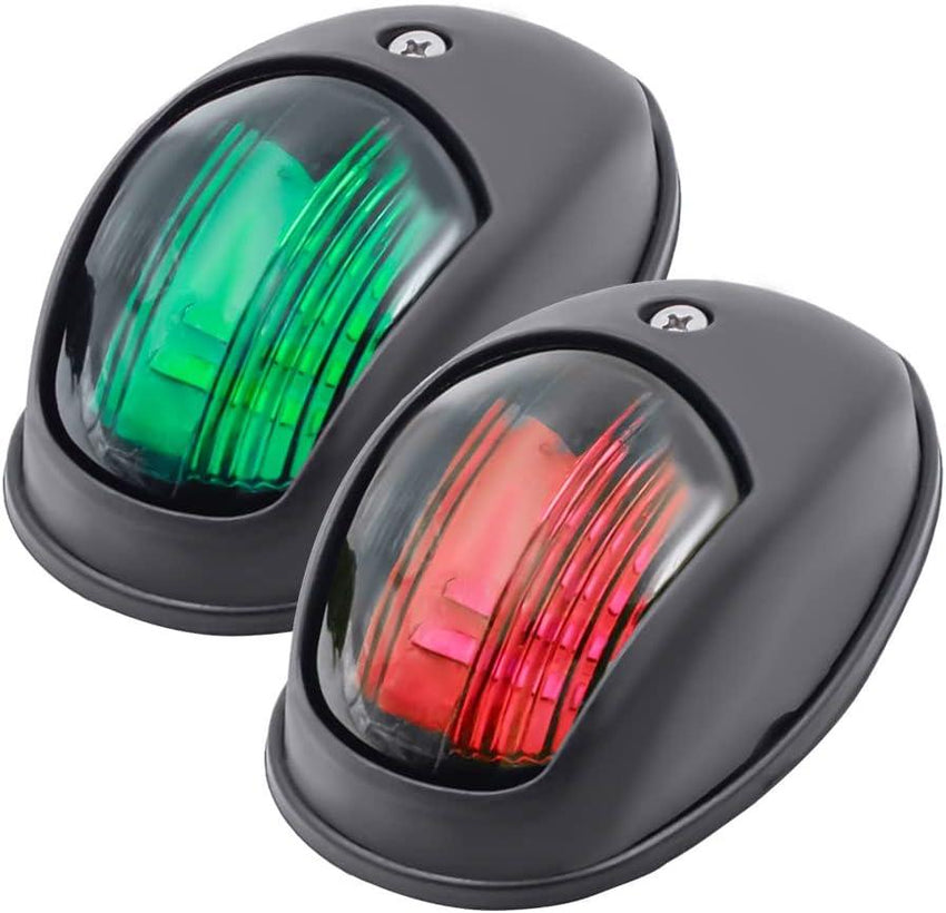 LED Boat Bow Navigation Lights - Red/Green Sidelights, 12V, IP65 - GeerTop Outdoor