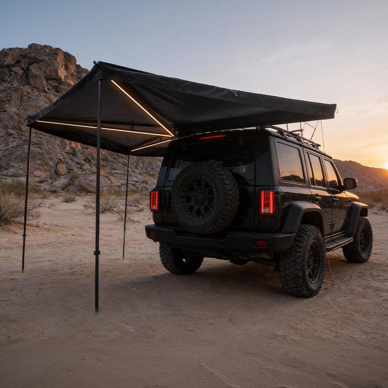 VORTEX | GeerTop 270 Degree Car Awning Full Light Shelter With LED