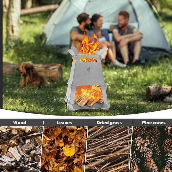 GEERTOP Stainless Steel Camping Stove - GeerTop Outdoor