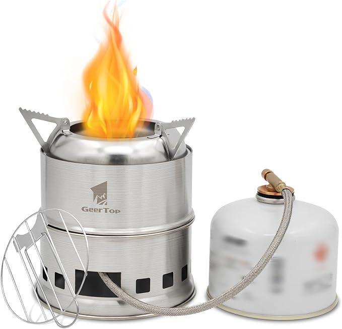 🎁 GEERTOP 3-in-1 Multi-Fuel Camping Stove (Discount)
