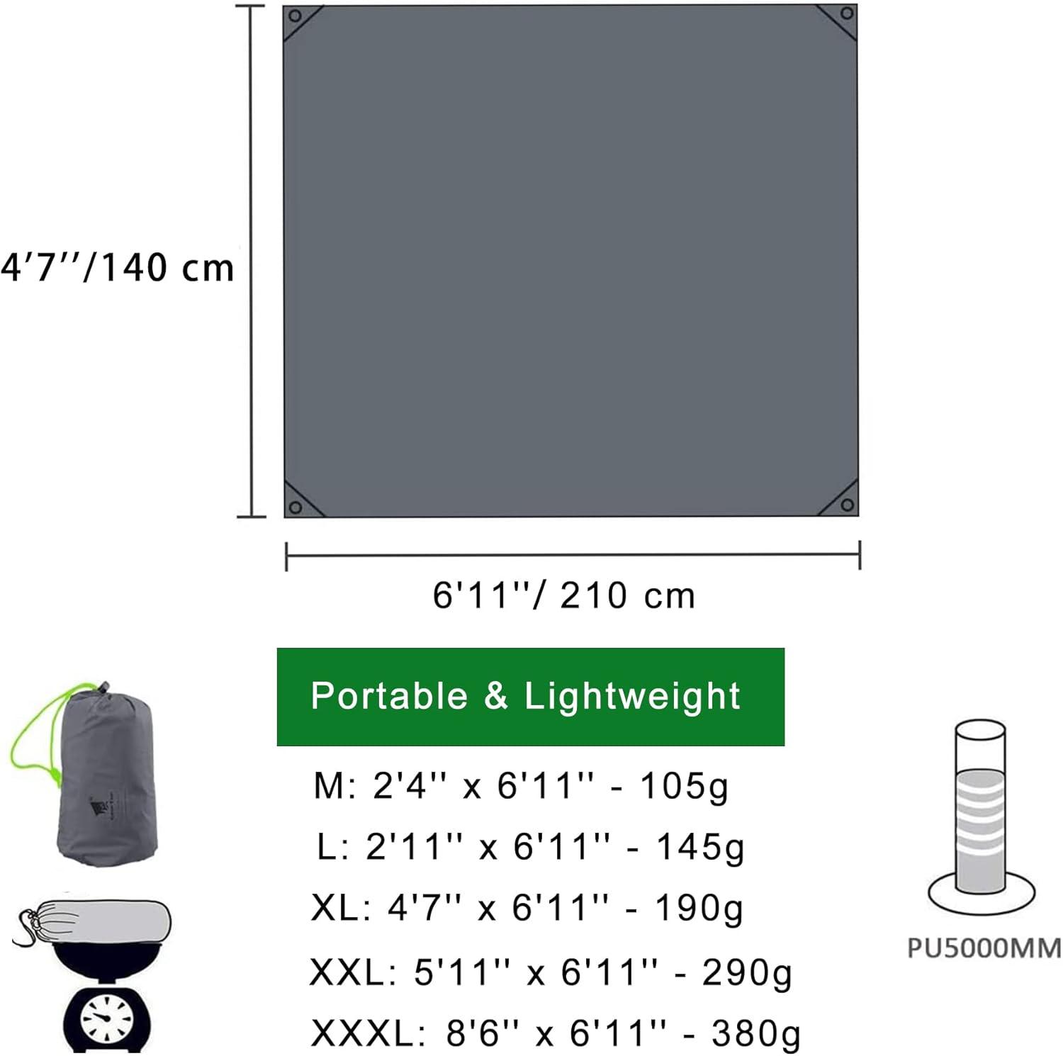 GEERTOP Waterproof Tent Footprint Camping Ground Mat - GeerTop Outdoor