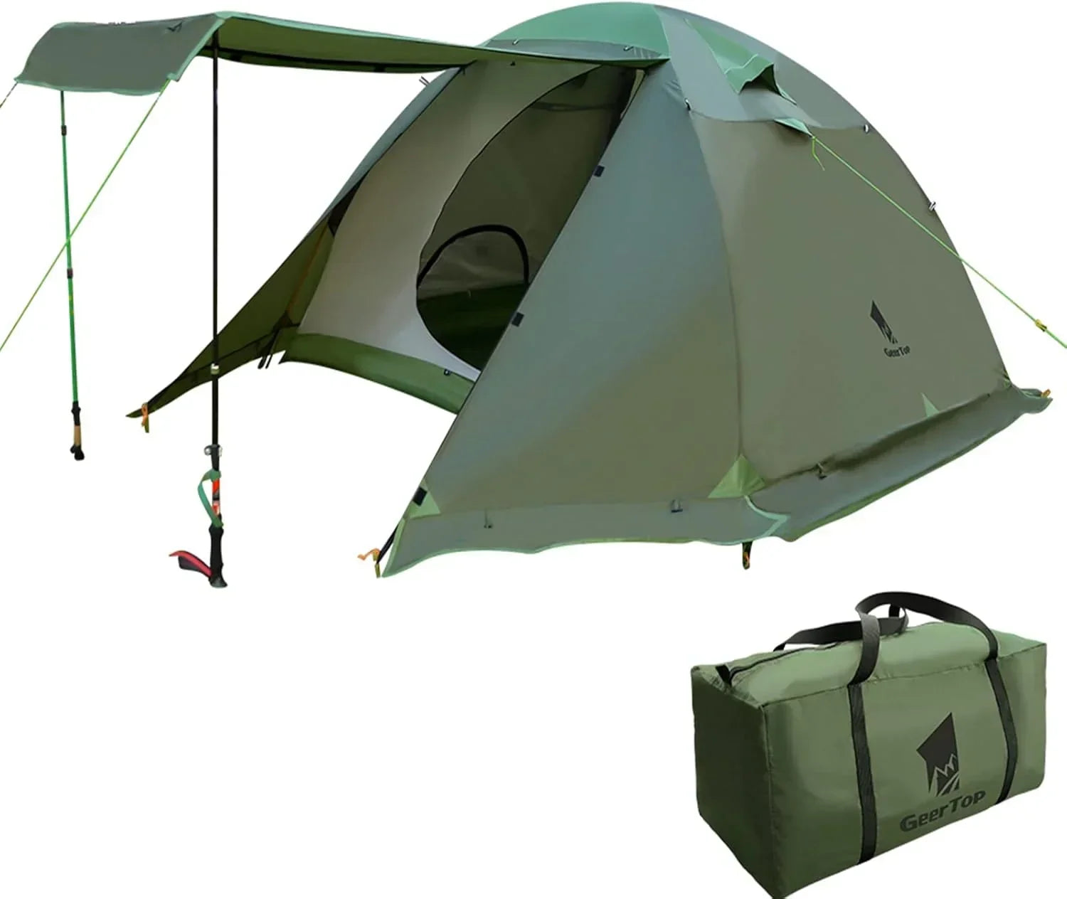 GEERTOP Topload4 4 Person 4 Season Waterproof Camping Tent - Relistic Camo - GeerTop Outdoor