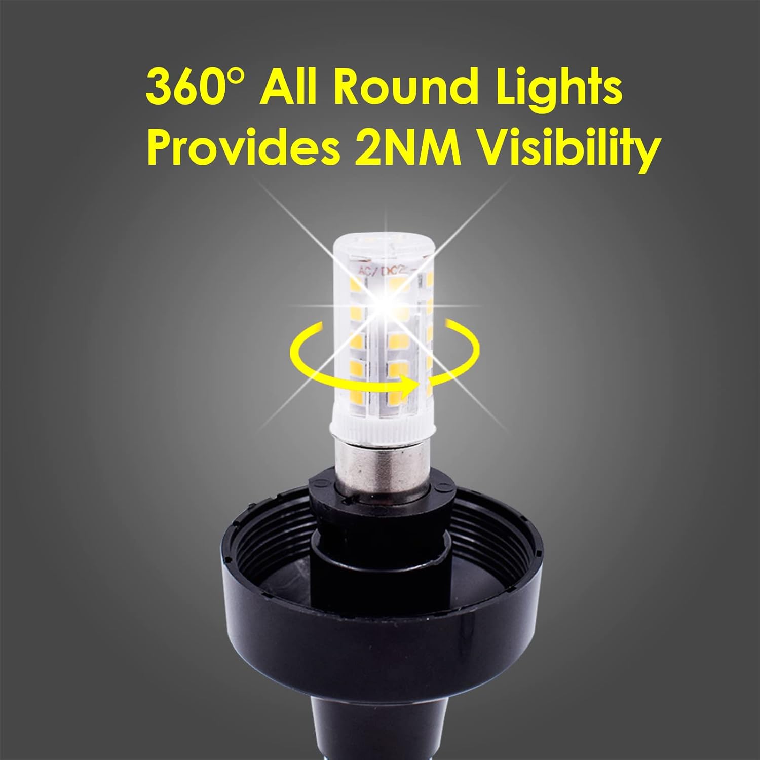 9 Inches Led Stern Lights for Boats, 180° Fold Down Adjustable Boat Anchor Light, All Around 360° White Pontoon Stern Light, 12-24V IP66 Waterproof Boat Navigation Light