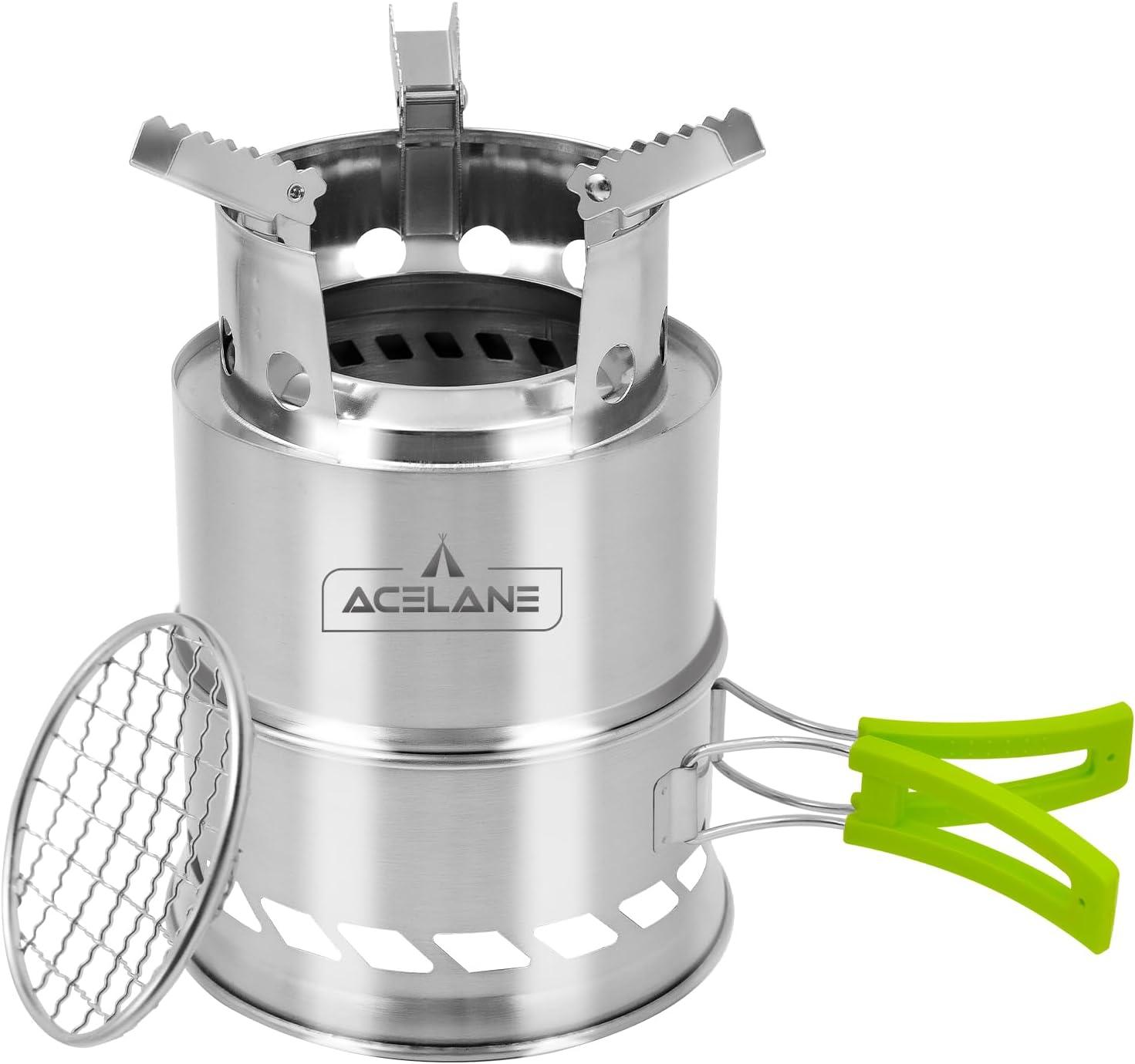 Portable Stainless Steel Camping Wood Stove - GeerTop Outdoor