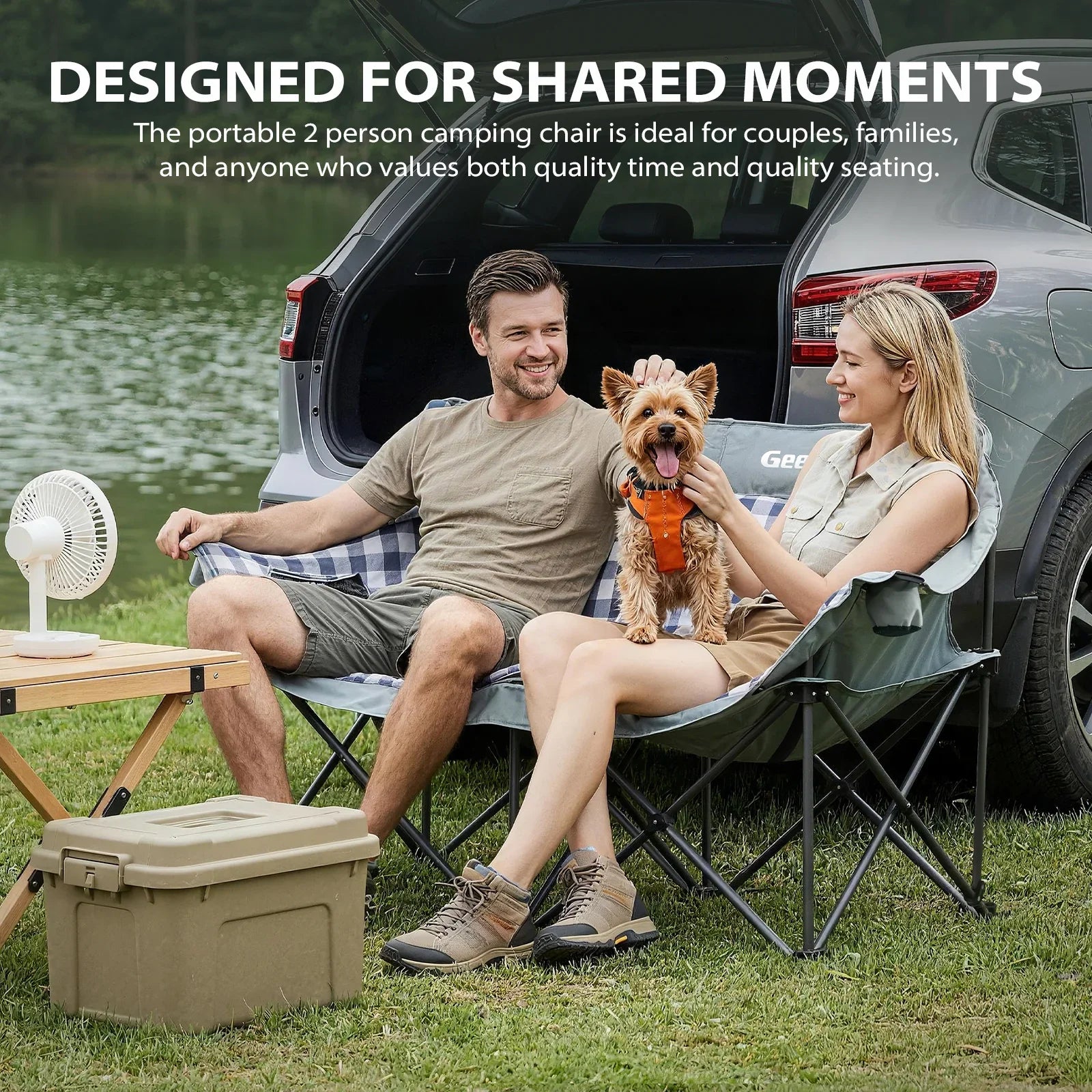 GeerTop Outdoor - GeerTop Oversized Double Folding Camping Chair