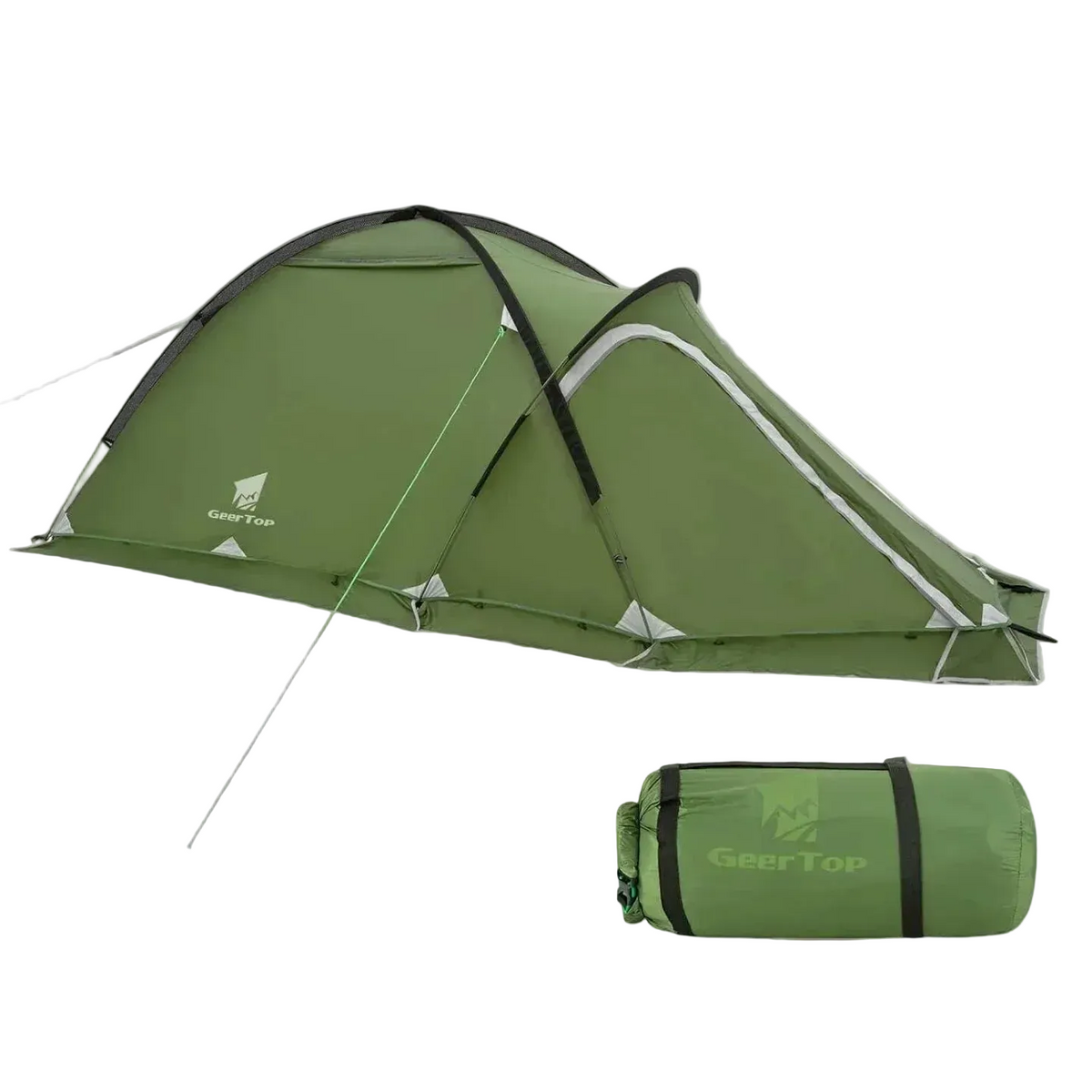 GEERTOP Navigator 2 Person 4-Season Mountaineering Tent Green / ES