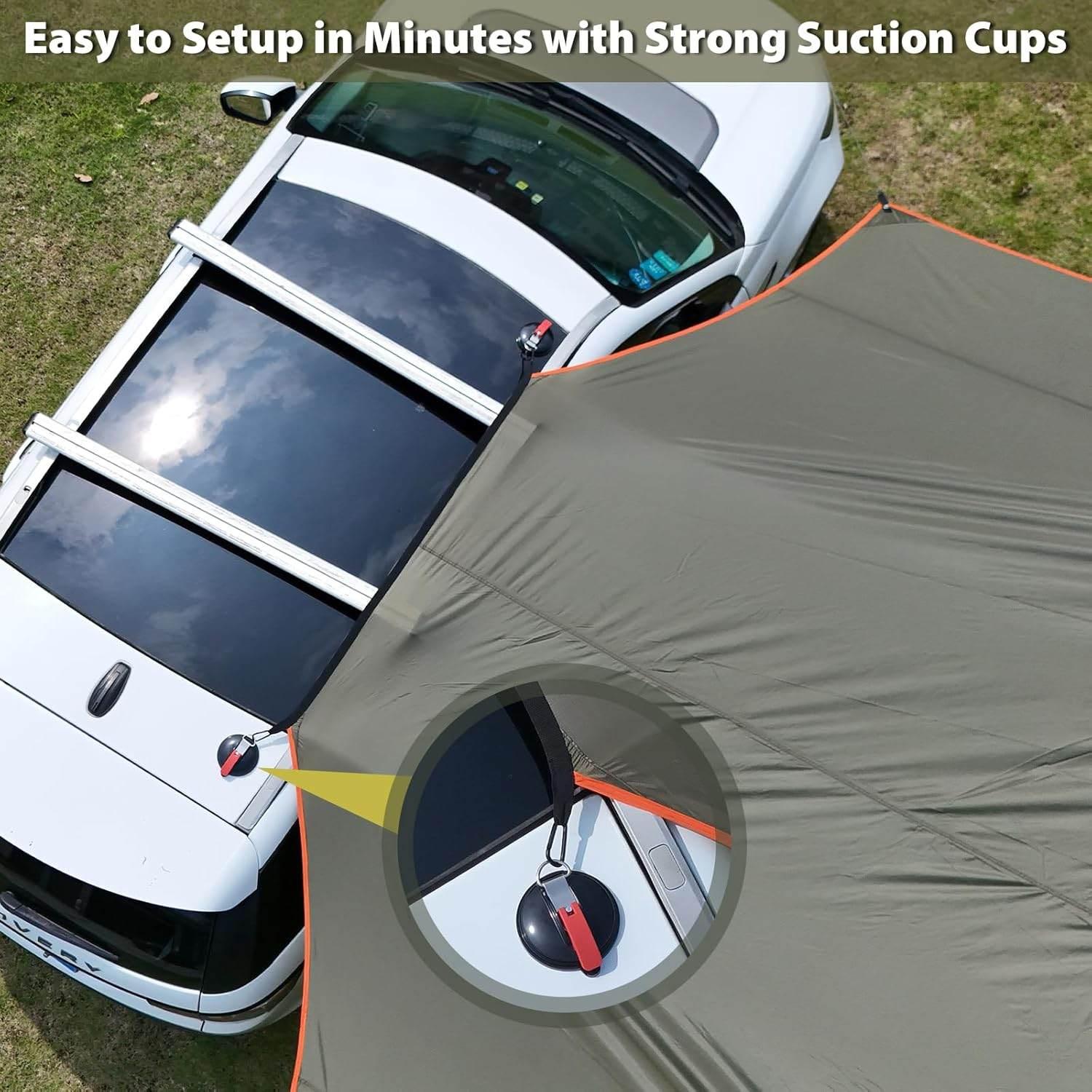 GEERTOP Portable Car Camping Tarp Side Awning - GeerTop Outdoor
