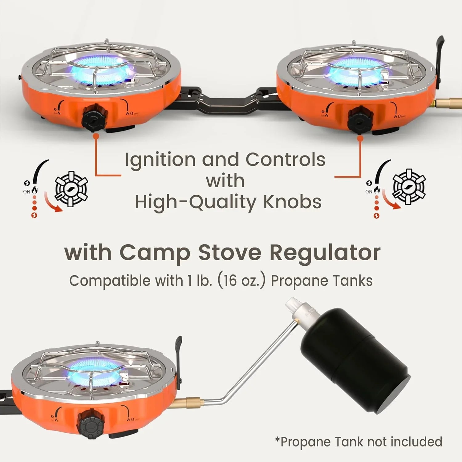 GEERTOP Dual Burner Folding Camping Stove