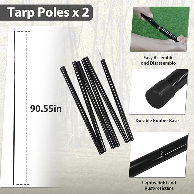 GEERTOP Lightweight Multipurpose Camping Tarp with Bug Net - GeerTop Outdoor
