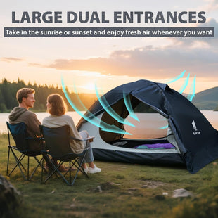 GEERTOP Toproad2 Blue 2 Person 4 Season Backpacking Tent