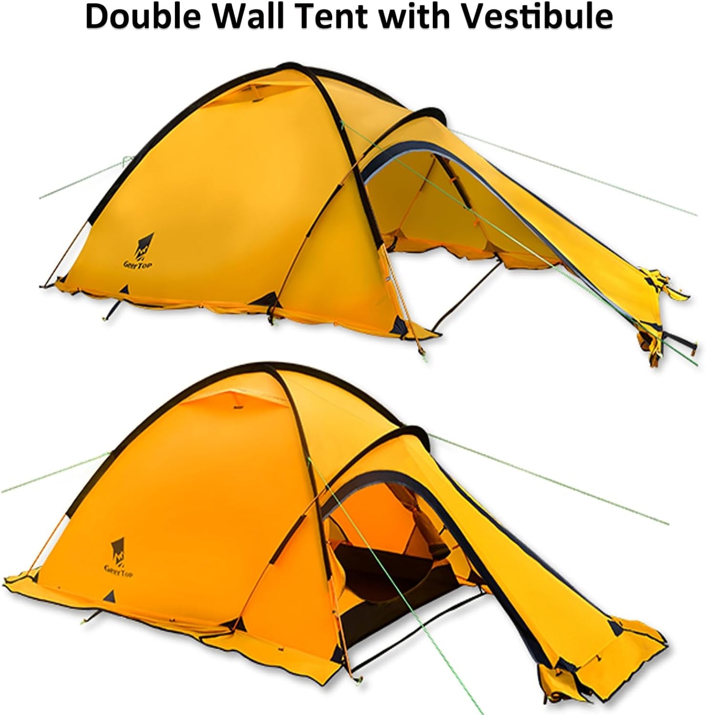 GEERTOP Navigator 2 Person 4 Season Mountaineering Tent
