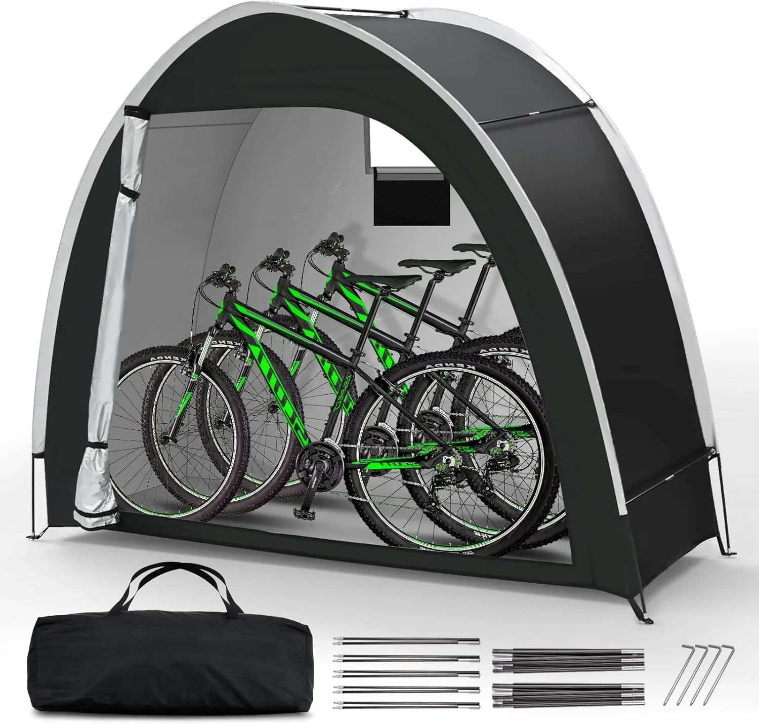 GeerTop Outdoor - Waterproof Outdoor Bike Storage Tent for 2-3 Bicycles