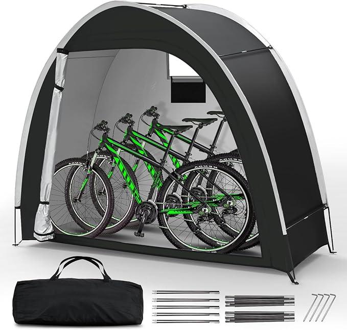 GeerTop Outdoor - Waterproof Outdoor Bike Storage Tent for 2-3 Bicycles