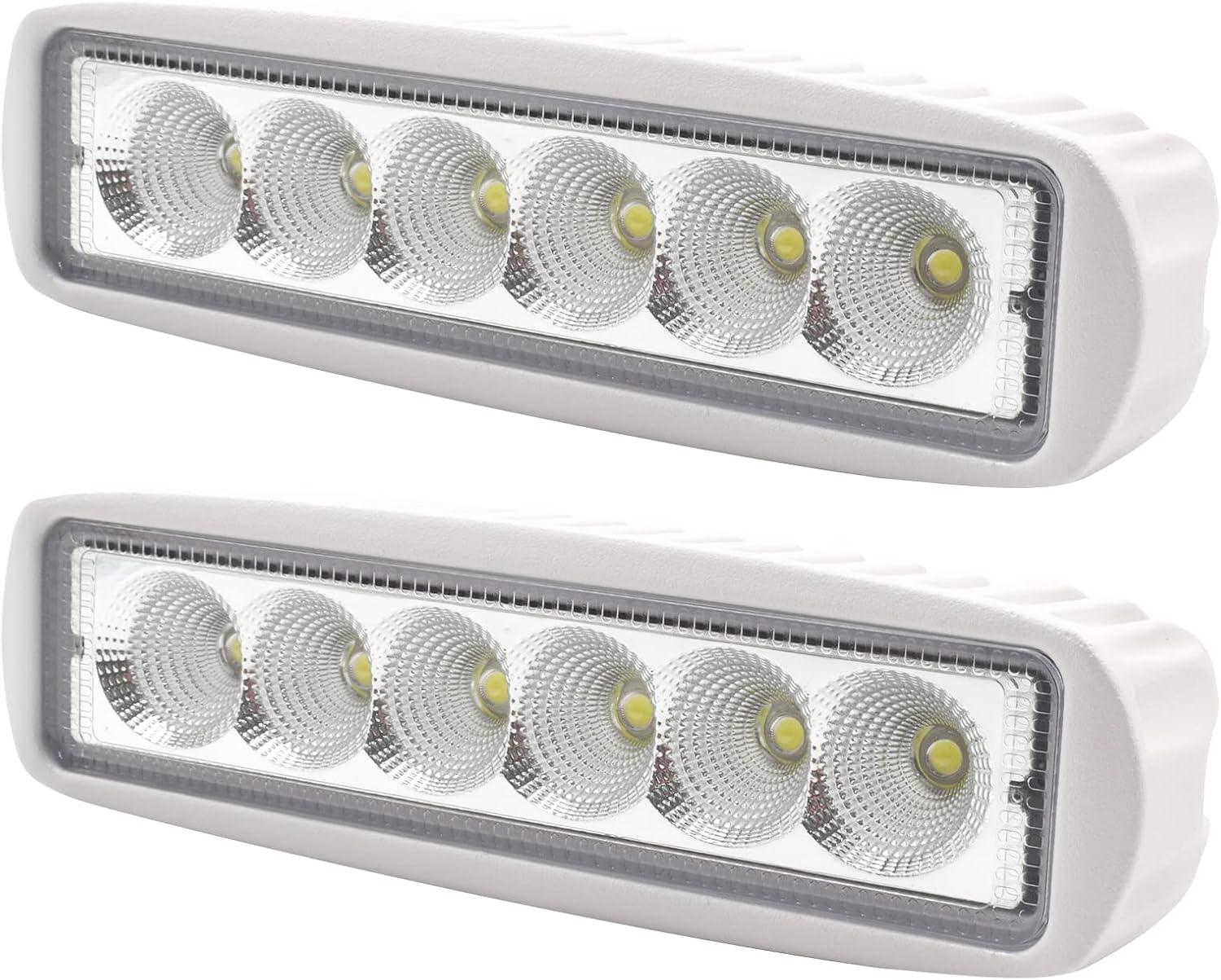 LED Waterproof White Flood Beam Boat Light Bar - GeerTop Outdoor