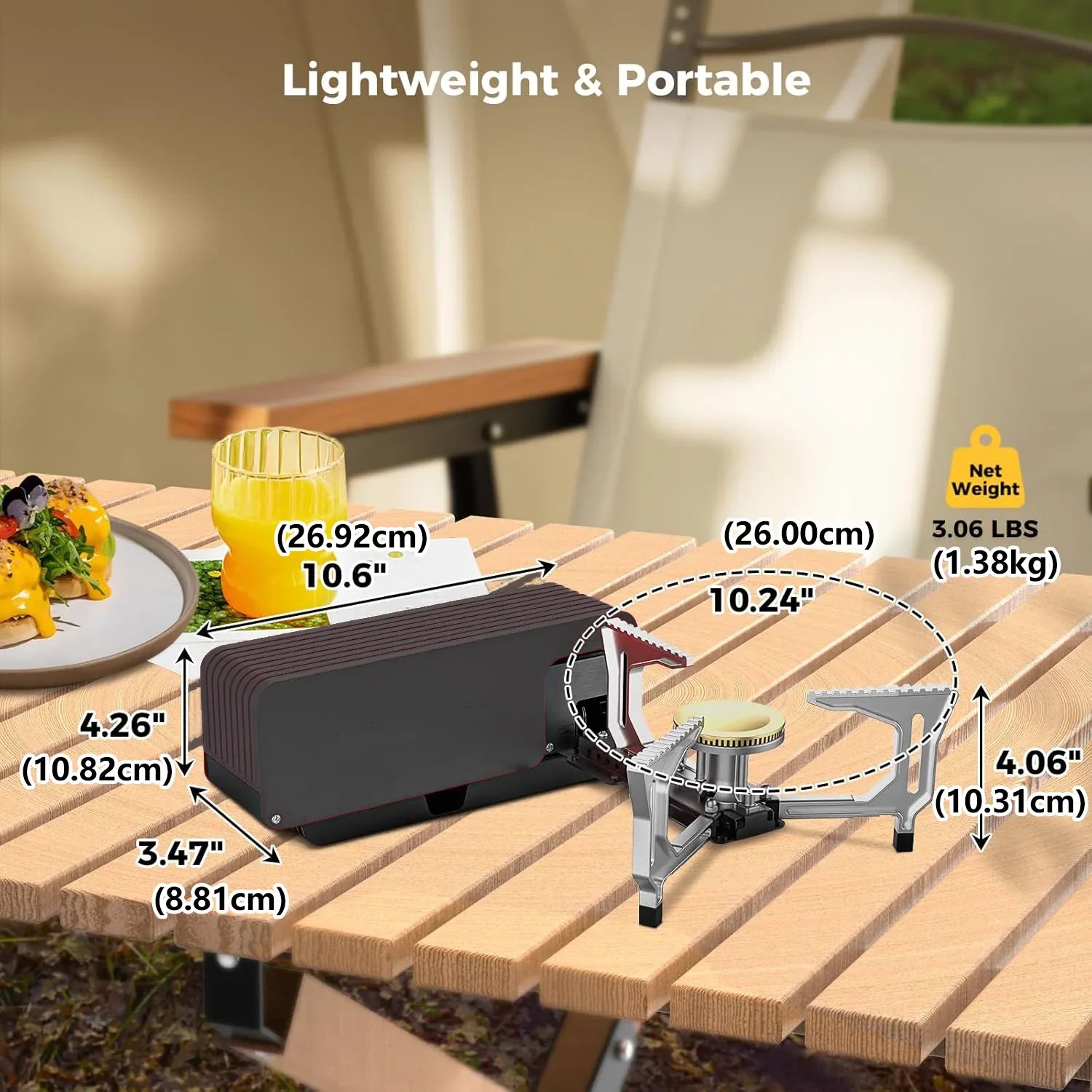 Foldable Butane Camping Stove