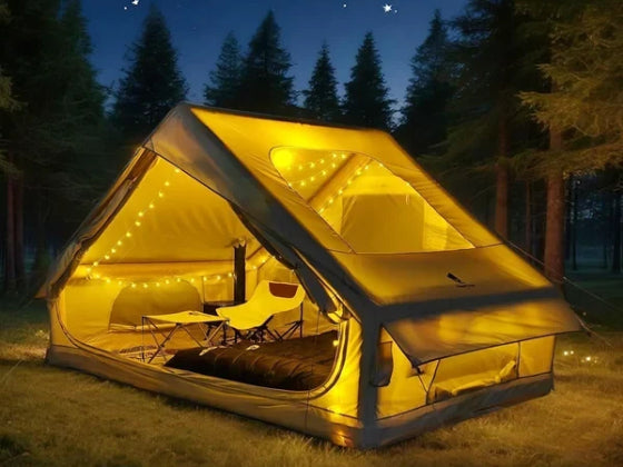 GEERTOP 4-Person Quick Setup Inflatable Camping Tent House