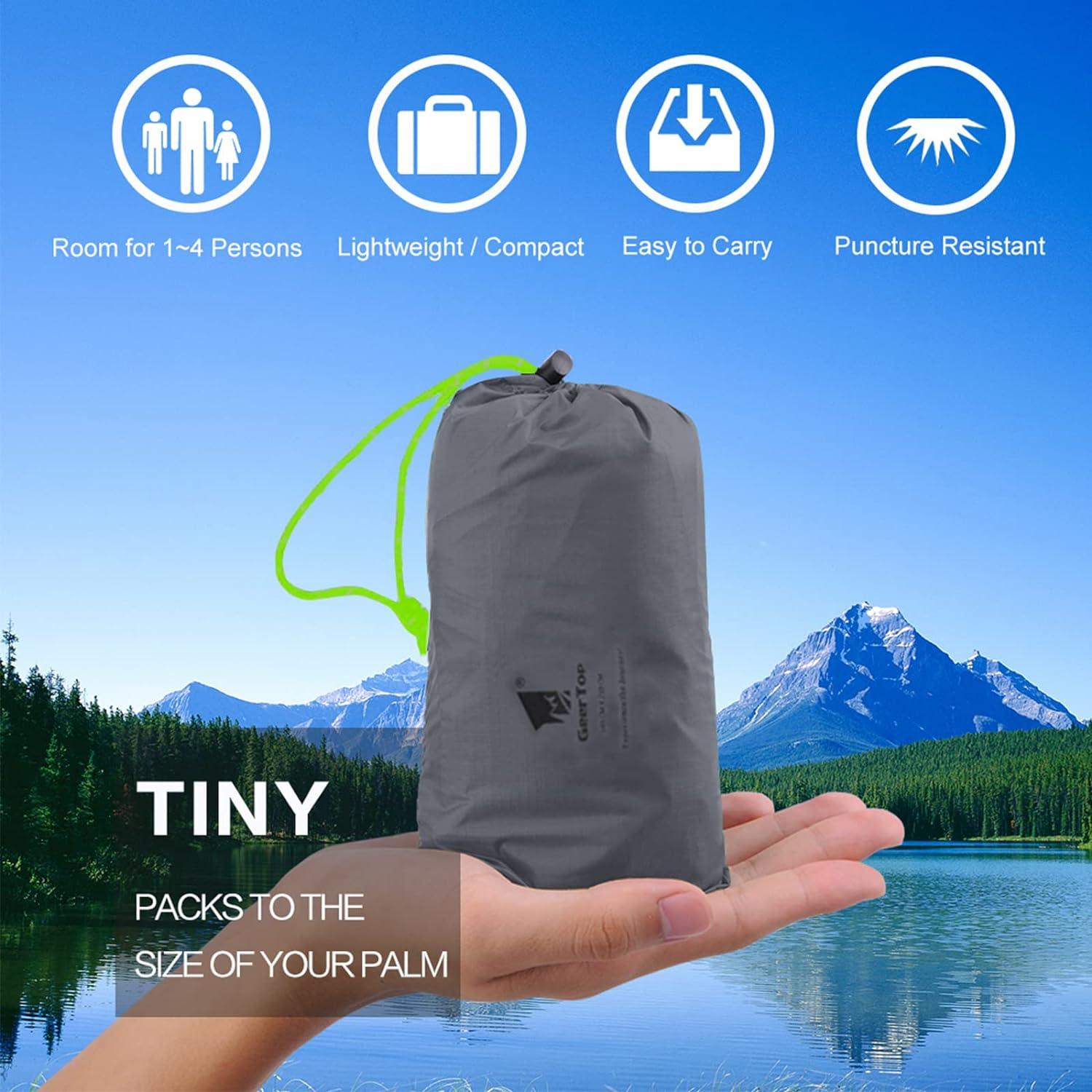 GEERTOP Waterproof Tent Footprint Camping Ground Mat - GeerTop Outdoor