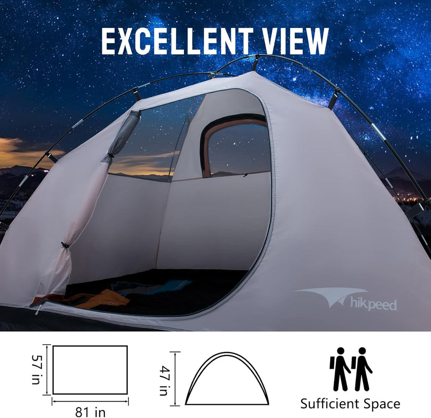 2 Person Lightweight Waterproof Camping Tent