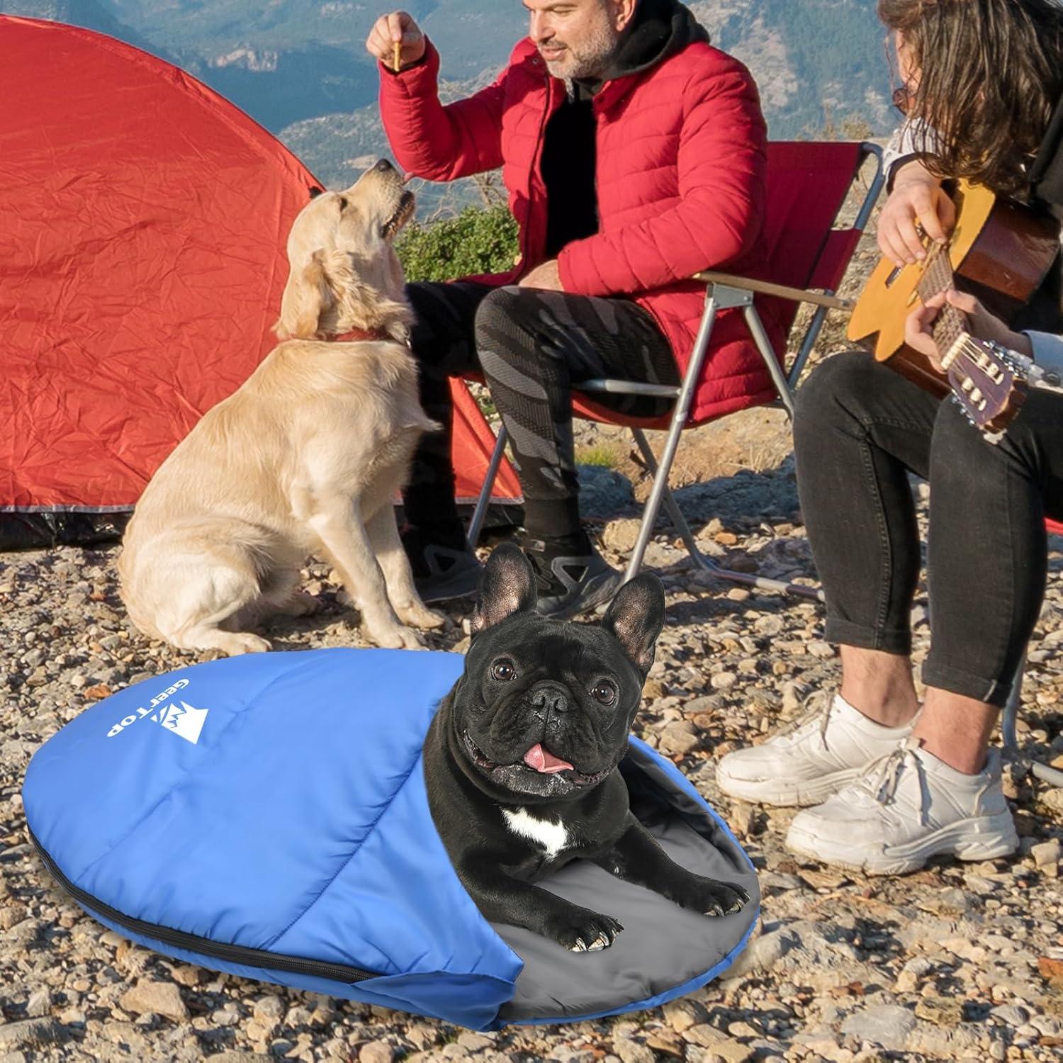 GEERTOP Portable Dog Sleeping Bag Washable Pet Bed - GeerTop Outdoor