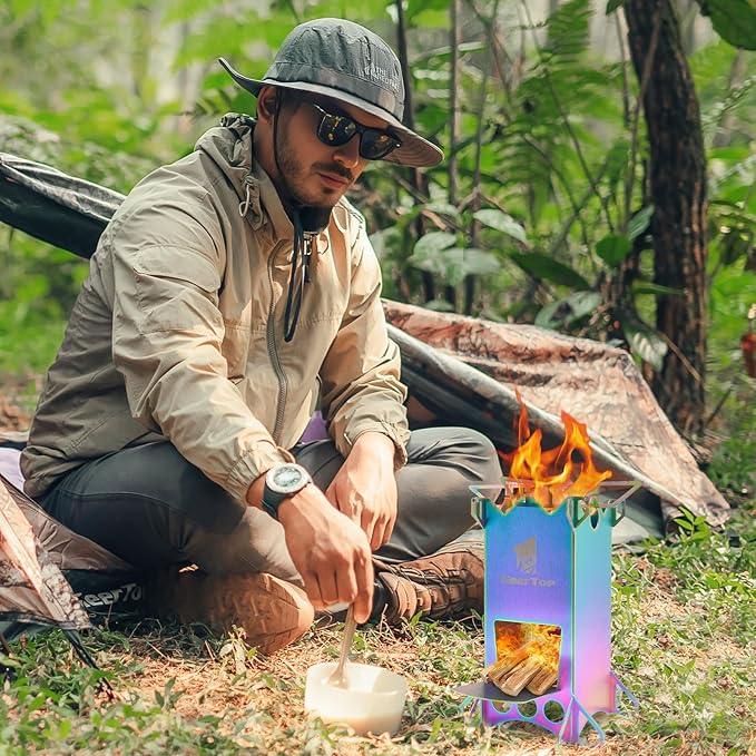 GEERTOP Stainless Rocket Stove - GeerTop Outdoor