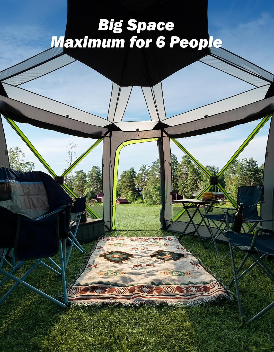 JOYTUTUS Pop up SUV Tent for Camping 2 Rooms