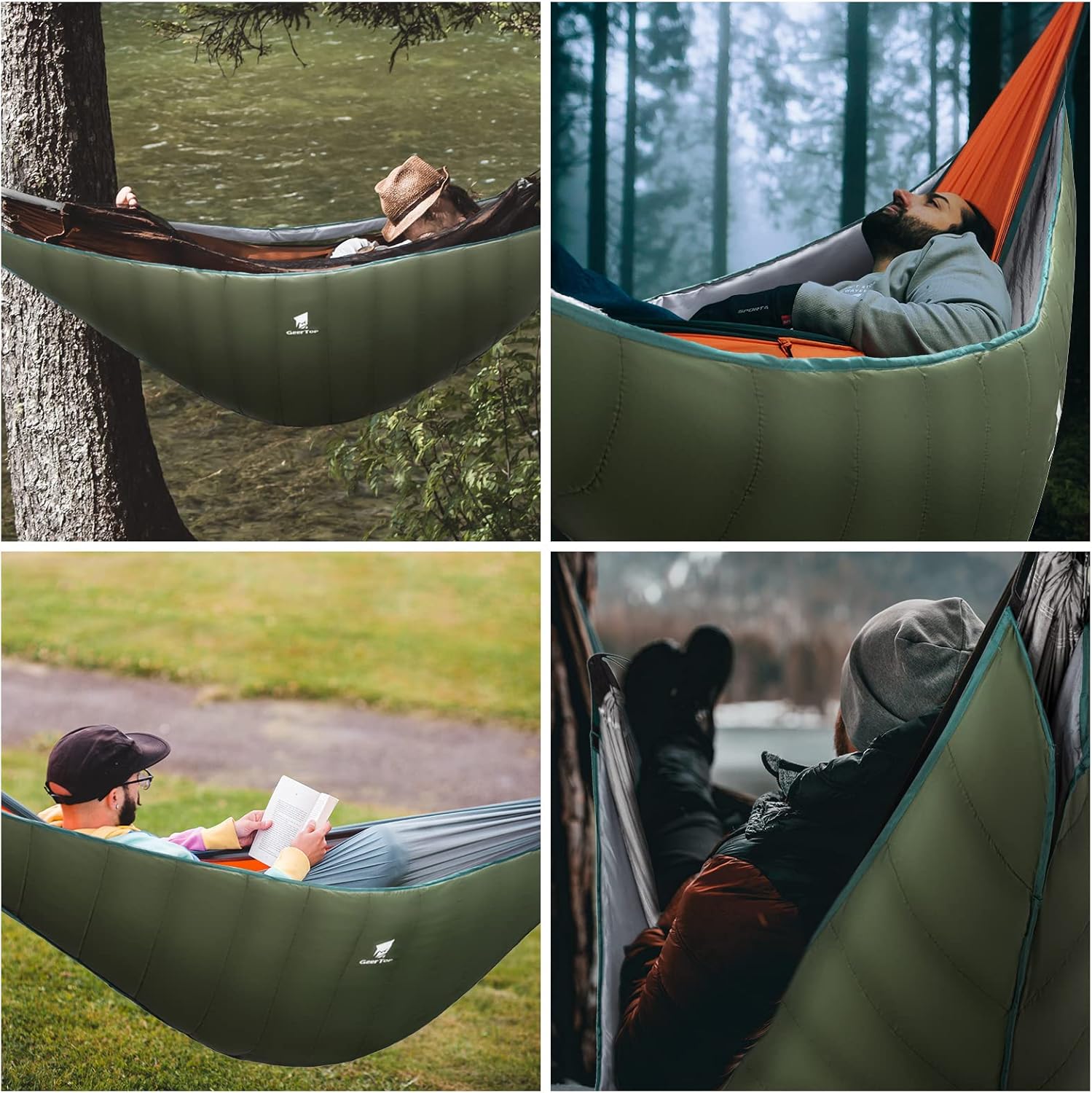GEERTOP 4 Season Underquilt Lightweight Portabl Hammock