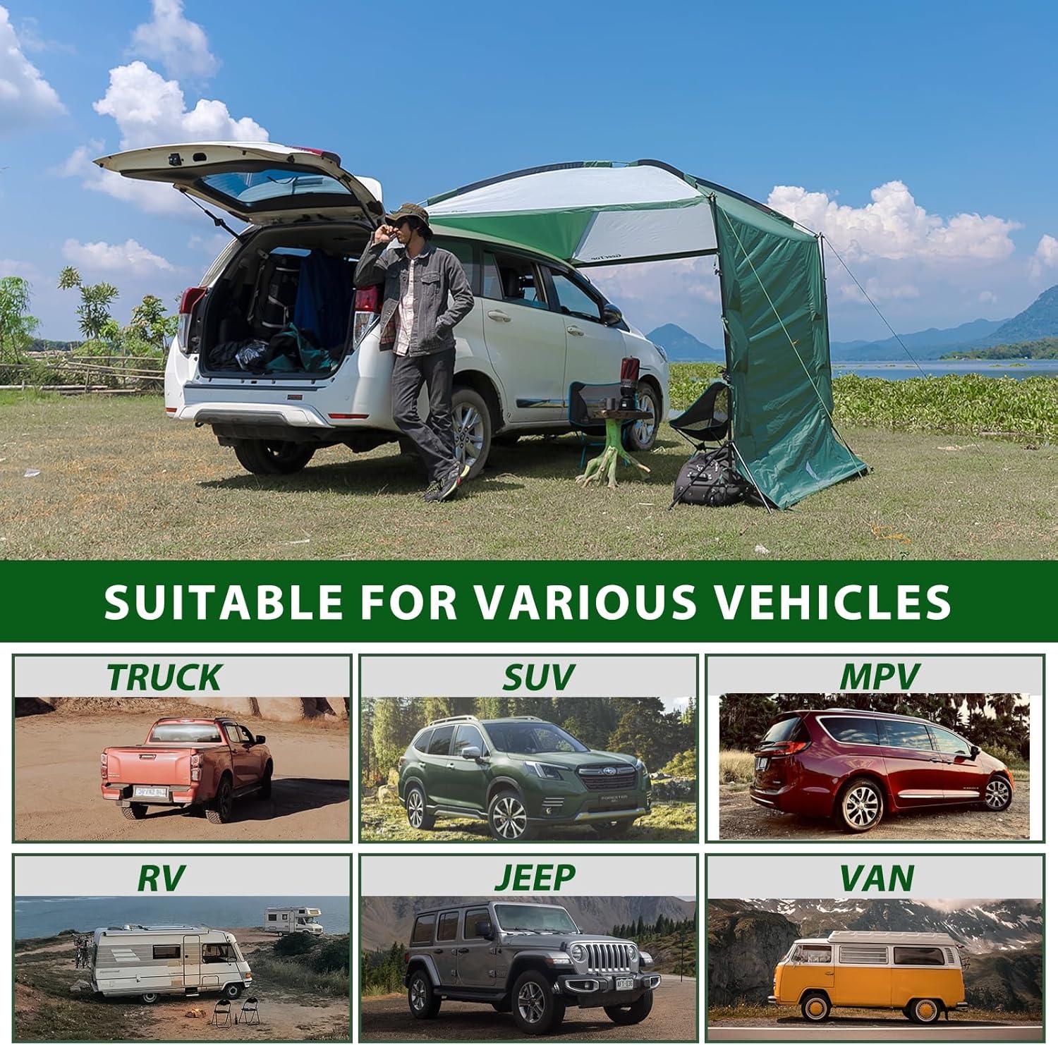 GEERTOP Car Awning Canopy For Family Camping - GeerTop Outdoor