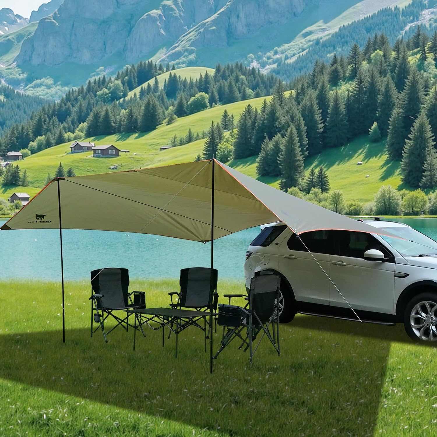 GEERTOP Portable Car Camping Tarp Side Awning - GeerTop Outdoor