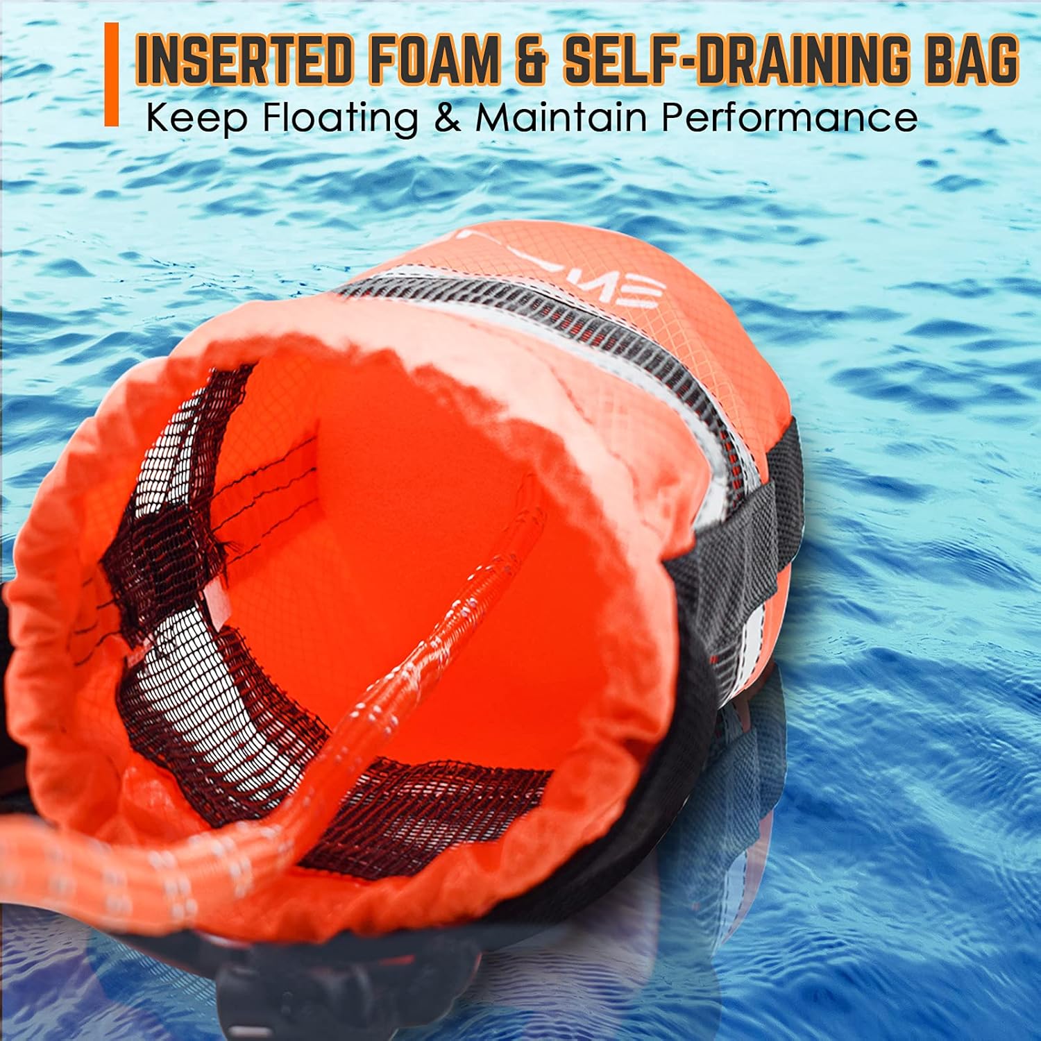 Throw Bag for Water Rescue with 70ft Reflective Throw Rope, Floating Rescue Ropes for Whitewater Boating, Kayaking, Ice Fishing, Rafting, Swimming, High Visibility Safety Boating Equipment