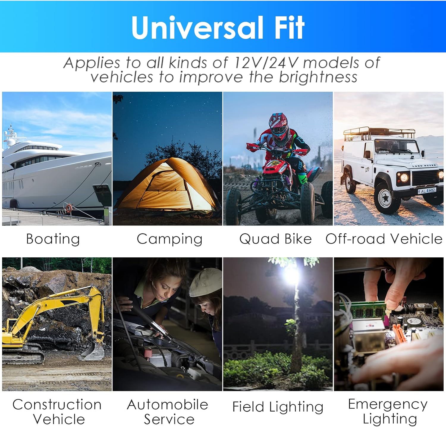 LED Boat Lights Marine Light Bar T-Top Spreader Light Bar White Flood Beams Boat Deck Lights Dock Lights IP67 Waterproof 12V 18W for Pontoon Boat Truck SUV Off-Road Night Fishing Accessories