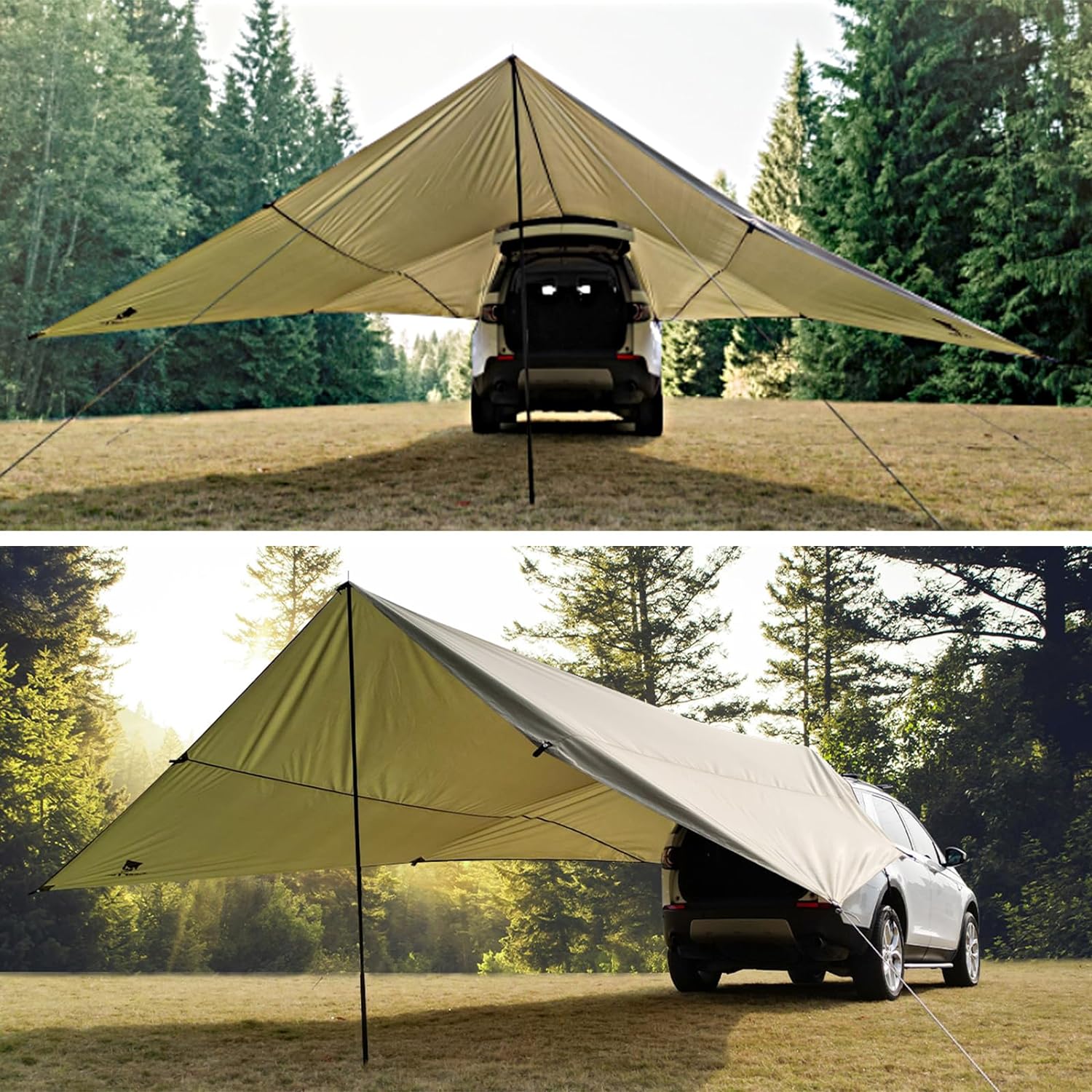 GeerTop Large Shelter Awning For SUV JEEP Family Dispersed Wild Car Camping