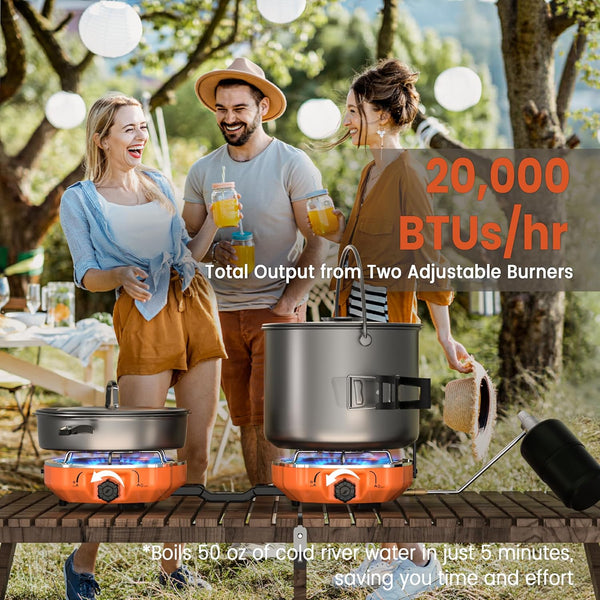 GEERTOP Dual Burner Folding Camping Stove