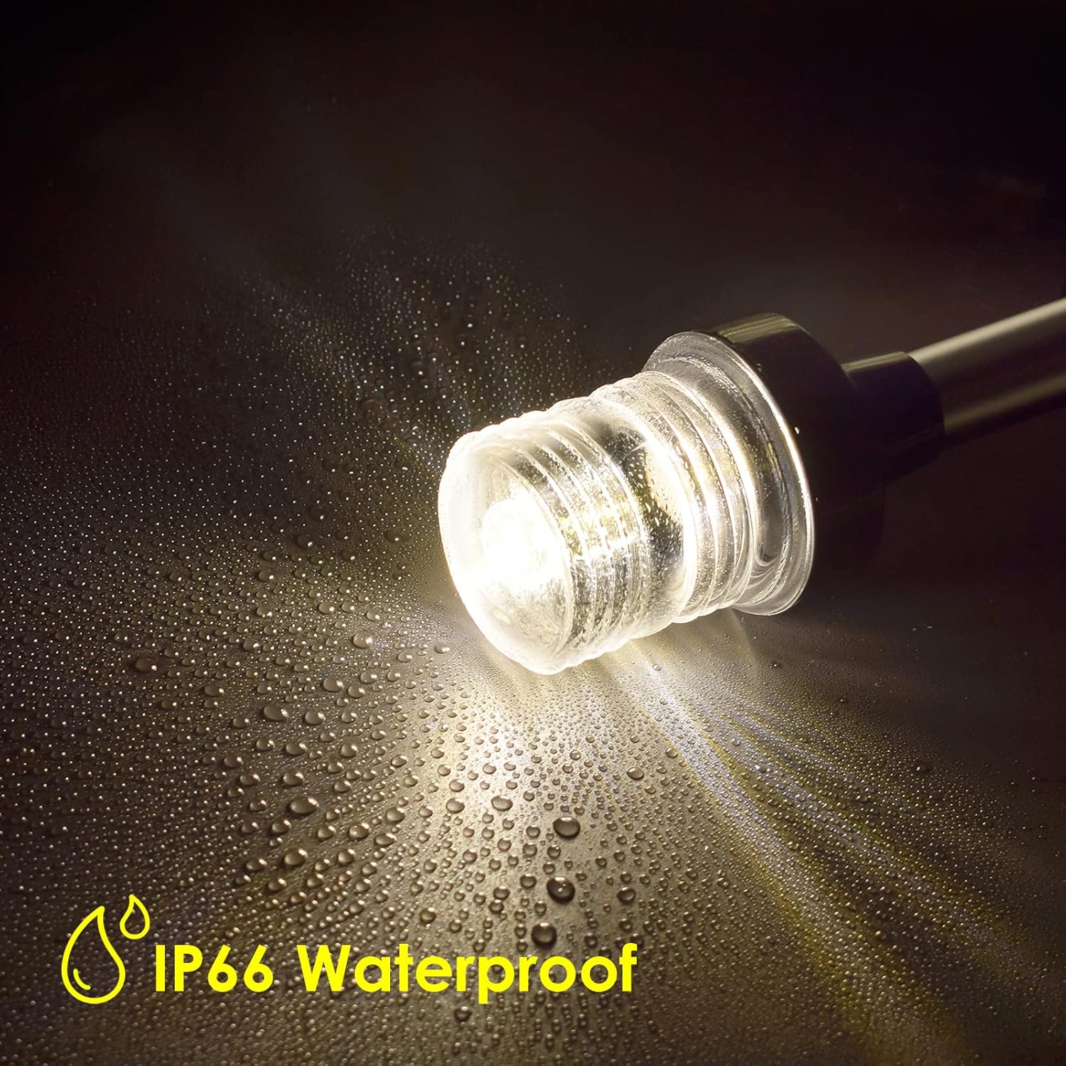 9 Inches Led Stern Lights for Boats, 180° Fold Down Adjustable Boat Anchor Light, All Around 360° White Pontoon Stern Light, 12-24V IP66 Waterproof Boat Navigation Light