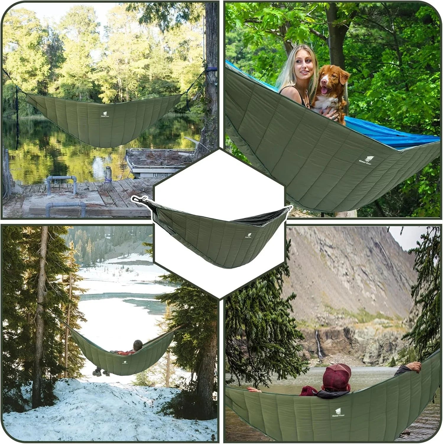 hängematte lightweight GEERTOP 4-Season Double Hammock – Lightweight & All-Weather