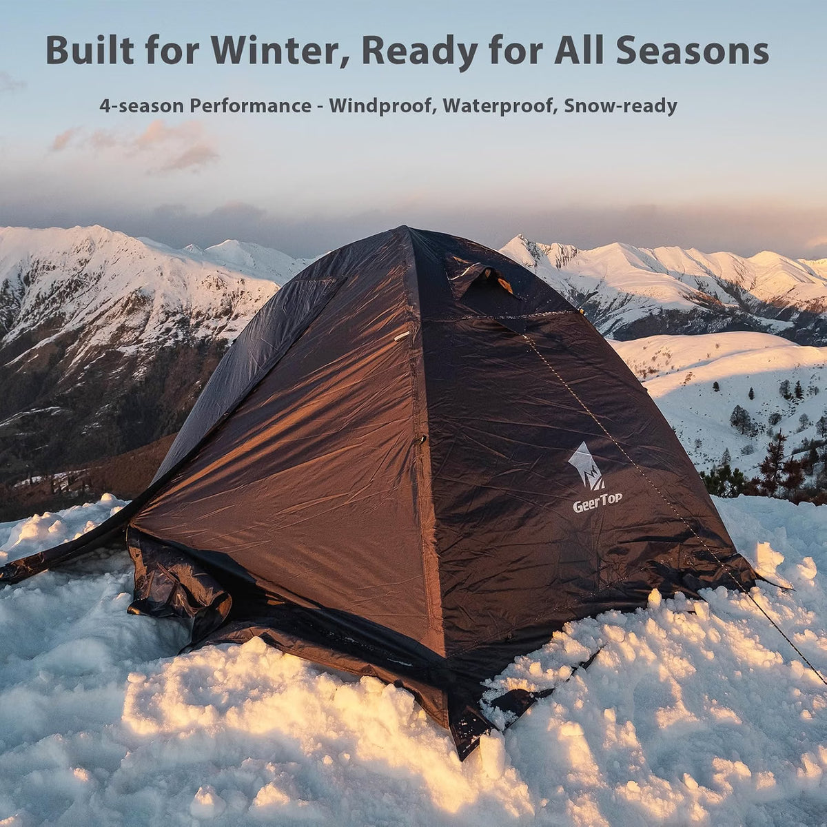 Toproad2 2 Person 4 Season Backpacking Tent -  Blue