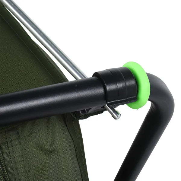 Collapsible Camping Tent with Integrated Cot 84.6 x 34.5 x 49.2 in Green