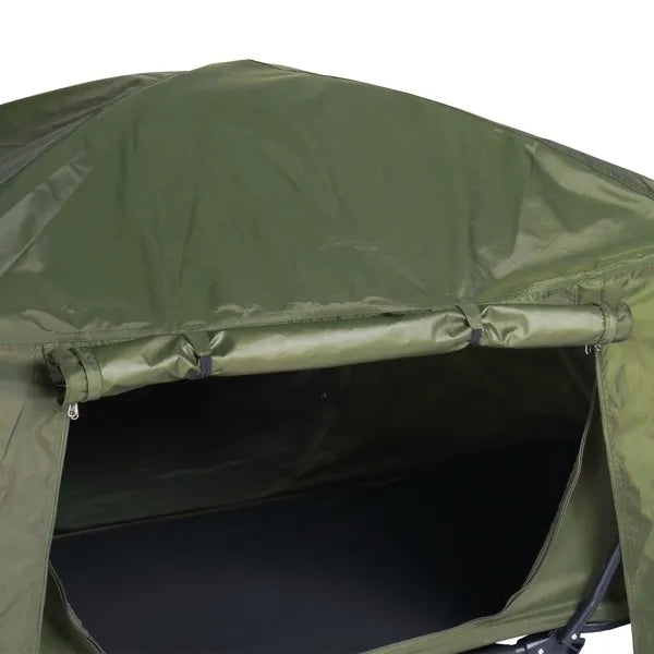 Collapsible Camping Tent with Integrated Cot 84.6 x 34.5 x 49.2 in Green