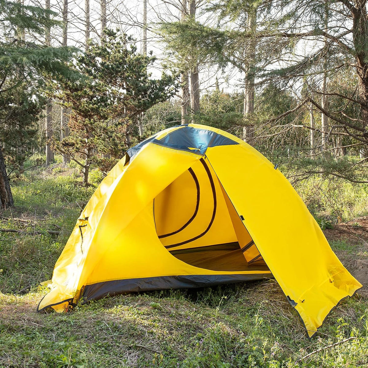 Toproad2 2 Person 4 Season Backpacking Tent - Yellow