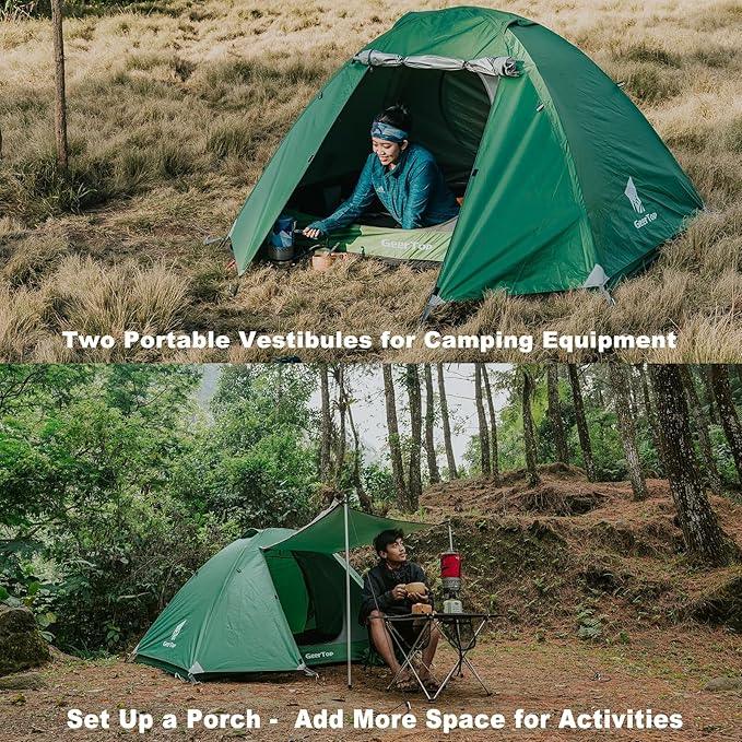 GEERTOP 2 Person 3 Season Camping Tent - GeerTop Outdoor