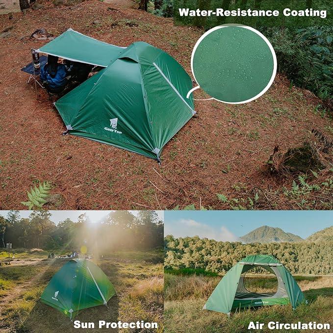 GEERTOP 2 Person 3 Season Camping Tent - GeerTop Outdoor