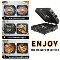 Foldaway Double Burner Effortless Gas Stove