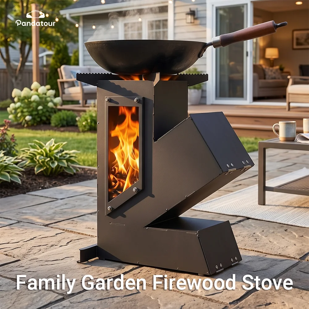 Portable Stainless Steel Camping Wood Rocket Stove