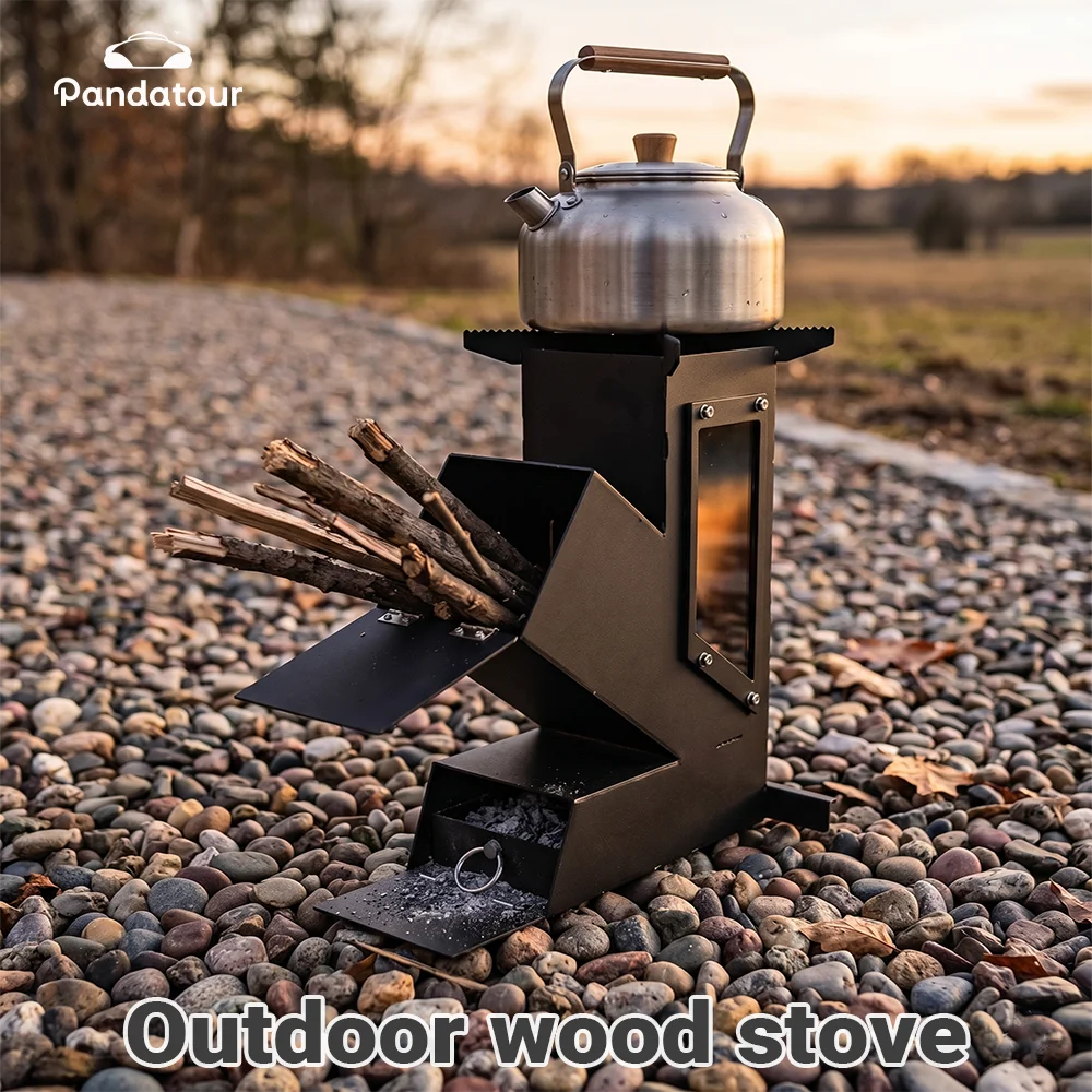 Portable Stainless Steel Camping Wood Rocket Stove