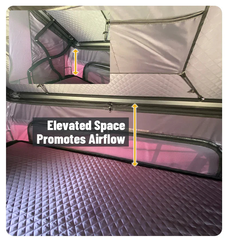 GeerTop Fold Aluminum Hard Shell Car Rooftop Tent
