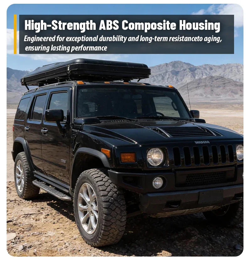 Geertop Straight Hard Cover Pop up Camping SUV Truck Rooftop Tents