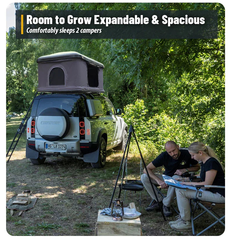 camping roof top tents Geertop Straight Hard Cover Pop up Camping SUV Truck Rooftop Tents