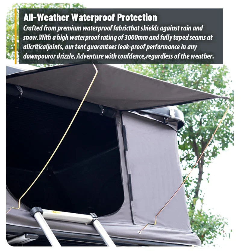 Geertop Straight Hard Cover Pop up Camping SUV Truck Rooftop Tents